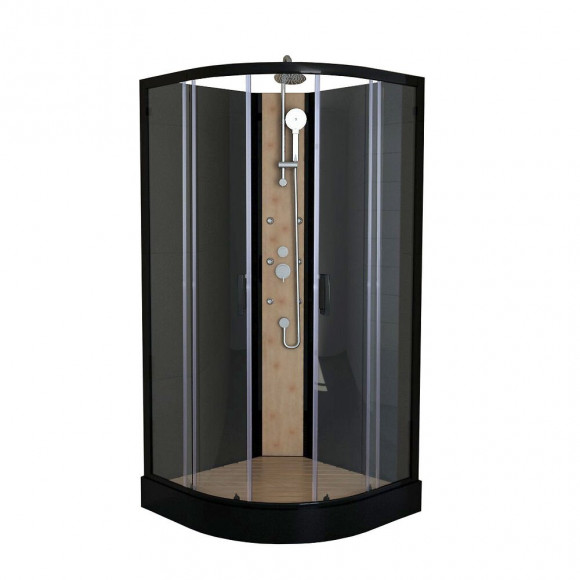 Cabine de douche bambou 90x90cm