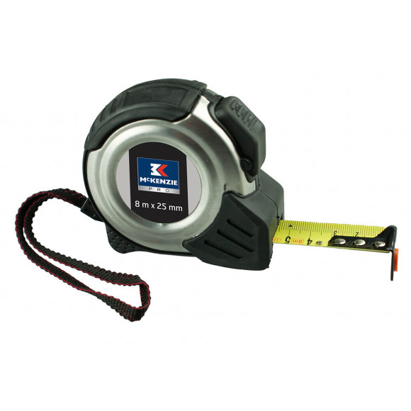 Mètre ruban chromé 8mx25mm