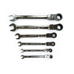 Lot 6 clés à cliquet articulée 7/18 mm Mc KENZIE