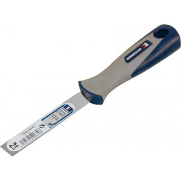 Couteau de peintre inox manche bi-matière 2cm
