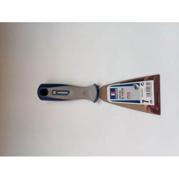 Couteau de peintre inox manche bi-matière 7cm