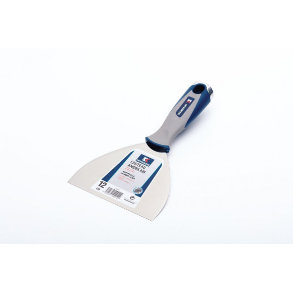 Couteau américain inox manche bi-matière 12cm