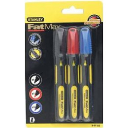 Marqueur pointe fine - 3 couleurs - carte 3pcs - fatmax