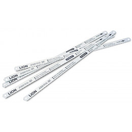 Lame de scie a metaux - carte 5 lames flexible lion 8-10-12 dents