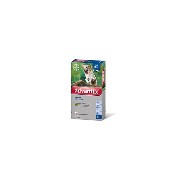 Antiparasitaire externe pour chiens Advantix grand chien de 25à40kg