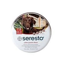 Antiparasitaire externe pour chiens Seresto collier grand chien +8kg