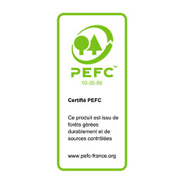 Barre de sécurité volet sapin du nord 27x92mm Longueur 2.40m