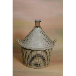 Bonbonne verre entourage plastique 20L