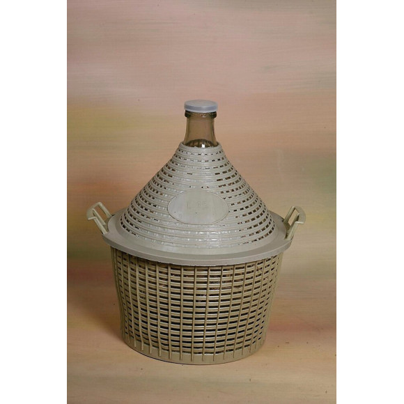 Bonbonne verre entourage plastique 20L