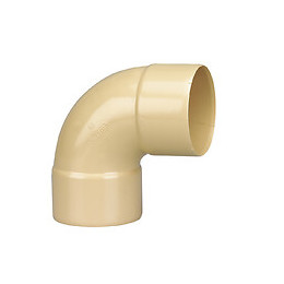 Coude gouttière PVC FF 87°30 DN80 couleur sable