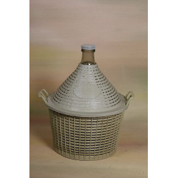 Bonbonne verre entourage plastique 10L