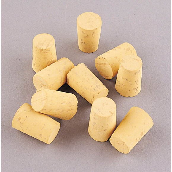 Sous blister 10 bouchons liège conique 278