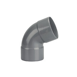 Coude de gouttière femelle/femelle 50 gris