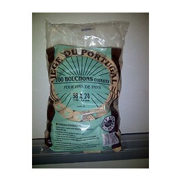 100 bouchons liège colmatés 38x24mm catégorie 4