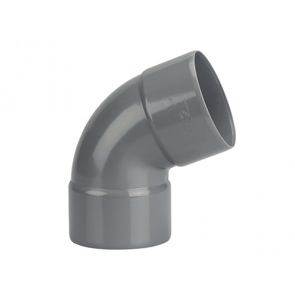 Coude de gouttière femelle/femelle 50 gris