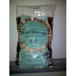 100 bouchons liège colmatés 38x24mm catégorie 4