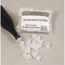 100 bouchons plastiques pour cidre et vin de table