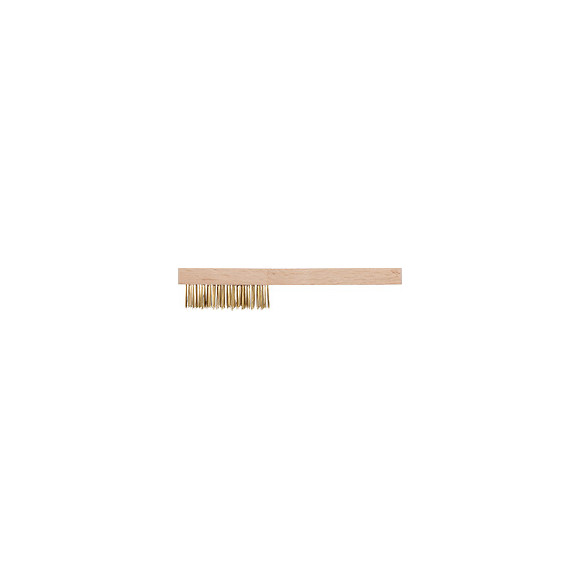 Brosse bougie en bois, fil acier dur