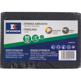 Eponge abrasive 100x70x25mm grain moyen