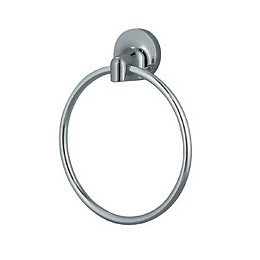 Porte-serviette mural Lagune anneau à fixer chromé 16.5cm