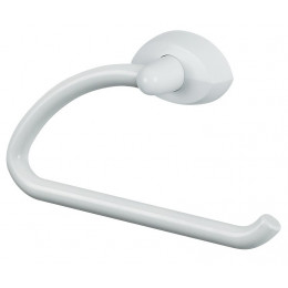 Porte-serviette mural Lemon anneau à fixer blanc 16cm