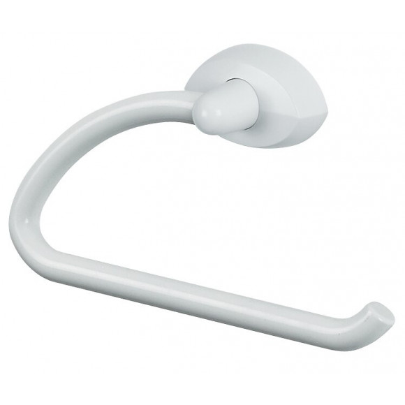 Porte-serviette mural Lemon anneau à fixer blanc 16cm