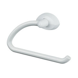 Porte-serviette mural Lemon anneau à fixer blanc 16cm