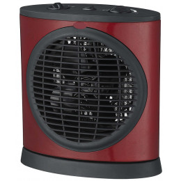 Radiateur soufflant extra-plat oscillant rouge