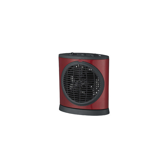 Radiateur soufflant extra-plat oscillant rouge