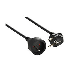 Prolongateur 10/16 à longueur 5m noir