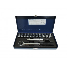 Coffret à douilles 13 pièces chrome-vanadium