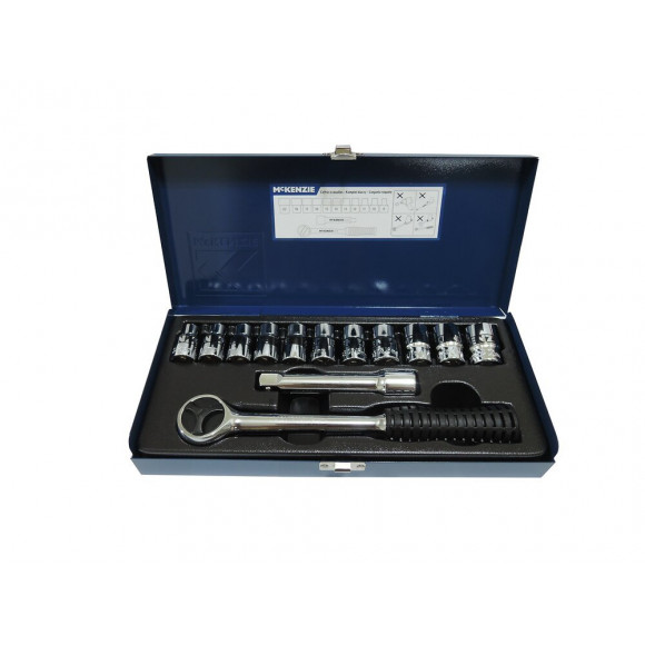 Coffret à douilles 13 pièces chrome-vanadium