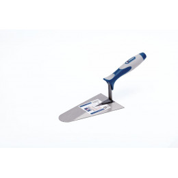 Truelle ronde acier trempé manche bi-matière 18cm