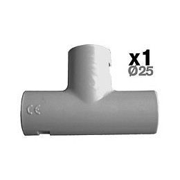 1 té pour tube IRL diamètre 25mm