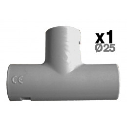 1 té pour tube IRL diamètre 25mm