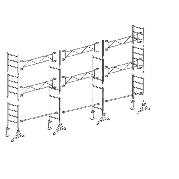 Échafaudage Altrad 49 Maçon 60 M²