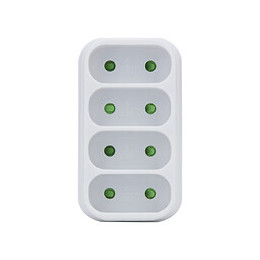 Multiprise 4 X6A BLANC