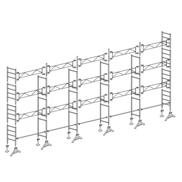 Échafaudage Altrad 49 Maçon 128 M²