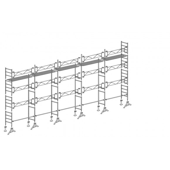 Échafaudage Altrad 49 Maçon 104 M²