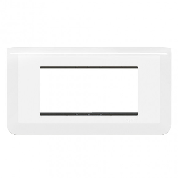 Plaque Mosaic avec support pour 4 modules montage horizontal - blanc