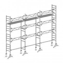 Échafaudage Altrad 49 Maçon 80 M²