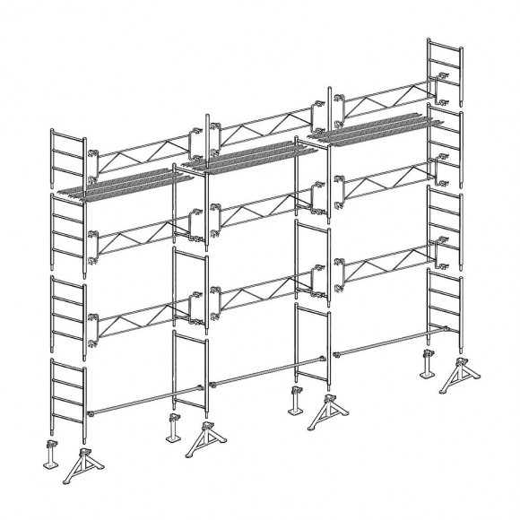 Échafaudage Altrad 49 Maçon 80 M²