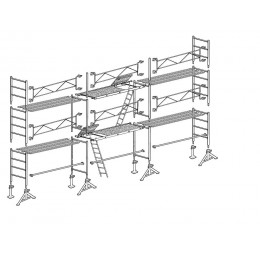 Échafaudage Altrad 49 Maçon 60 M²
