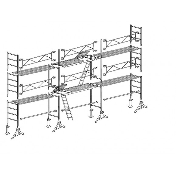 Échafaudage Altrad 49 Maçon 60 M²