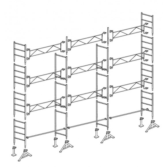Échafaudage Altrad 49 Maçon 80 M²