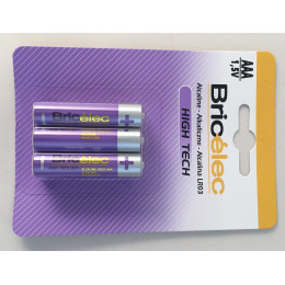 6 piles alcaline lr03 bricelec high tech