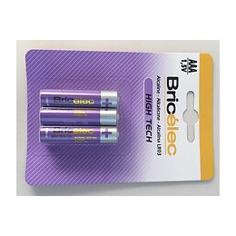 6 piles alcaline lr03 bricelec high tech