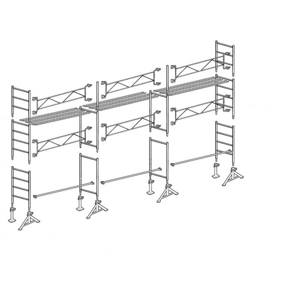 Échafaudage Altrad 49 Maçon 60 M²