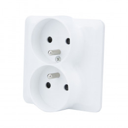 Double Prise 2P+T COMPL BLC
