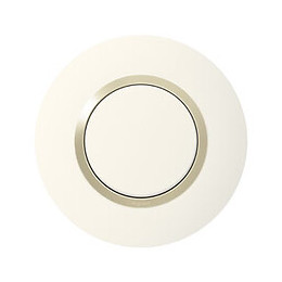 Plaque ronde dooxie 1 poste finition dune